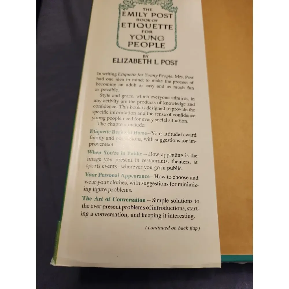 Emily Post Book of Etiquette for Young People